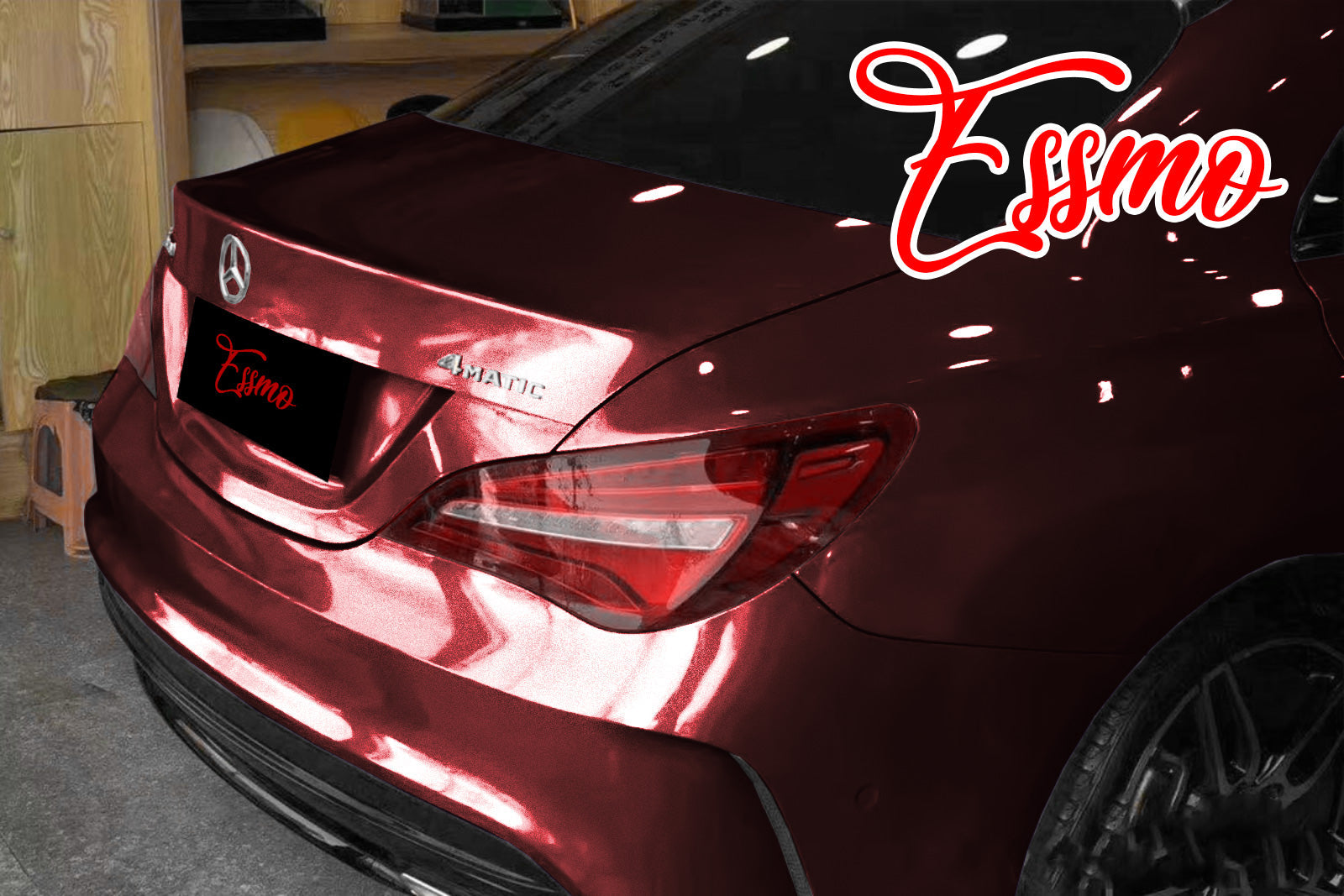 Pet Liquid Stain Red Vinyl Wrap Automotriz Wrapping Vinil PVC