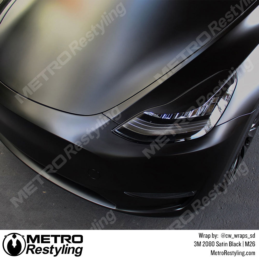 3M Deep Matte Black Vinyl Tesla Model Y Performance 
